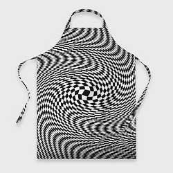 Фартук кулинарный Гипнотическая спираль - оптическая иллюзия, цвет: 3D-принт