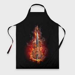 Фартук кулинарный Скрипка в огне, цвет: 3D-принт