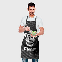 Фартук кулинарный FNAF с потертостями на темном фоне, цвет: 3D-принт — фото 2