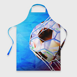 Фартук кулинарный Футбольный мяч в сетке ворот, цвет: 3D-принт