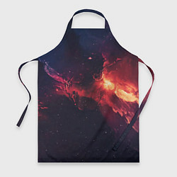 Фартук кулинарный Космическое пламя, цвет: 3D-принт
