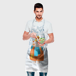 Фартук кулинарный Медведица в шубе, цвет: 3D-принт — фото 2