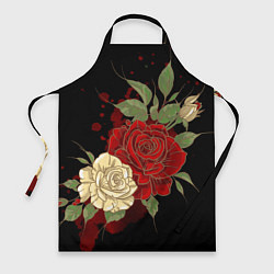 Фартук кулинарный Прекрасные розы, цвет: 3D-принт