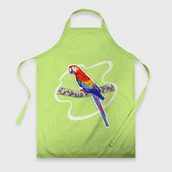 Фартук кулинарный Яркий попугай Ара, цвет: 3D-принт