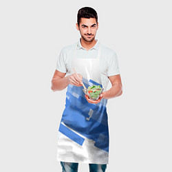 Фартук кулинарный Геометрия в синем, цвет: 3D-принт — фото 2