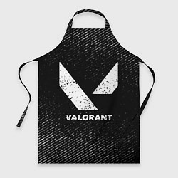 Фартук кулинарный Valorant с потертостями на темном фоне, цвет: 3D-принт