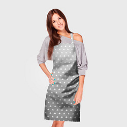 Фартук кулинарный Кимоно Зеницу Агацума - Черно-белое, цвет: 3D-принт — фото 2