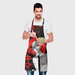 Фартук кулинарный Человек-бензопила - манга - Макима, цвет: 3D-принт — фото 2