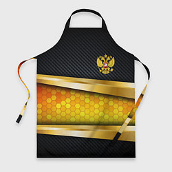 Фартук кулинарный Black & gold - герб России, цвет: 3D-принт