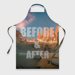 Фартук кулинарный BEFORE&AFTER, цвет: 3D-принт
