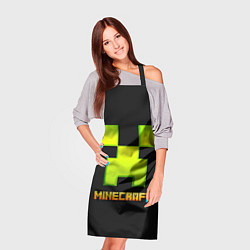 Фартук кулинарный Minecraft: neon logo, цвет: 3D-принт — фото 2