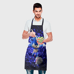 Фартук кулинарный Sonic sequins, цвет: 3D-принт — фото 2