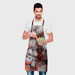 Фартук кулинарный Фон из киндер сюрприз, цвет: 3D-принт — фото 2