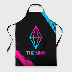 Фартук кулинарный The Sims - neon gradient, цвет: 3D-принт