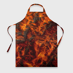 Фартук кулинарный Огенная лава, цвет: 3D-принт