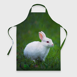 Фартук кулинарный Кролик на фоне травы, цвет: 3D-принт