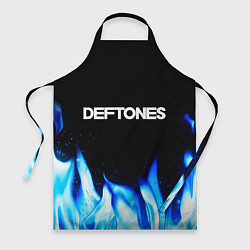 Фартук кулинарный Deftones blue fire, цвет: 3D-принт