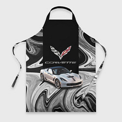 Фартук кулинарный Chevrolet Corvette - Motorsport - Racing team, цвет: 3D-принт