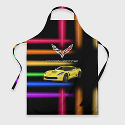 Фартук кулинарный Chevrolet Corvette - гоночная команда - Motorsport, цвет: 3D-принт