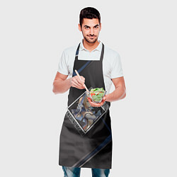 Фартук кулинарный Джинн Гуннхильдр в ромбе, цвет: 3D-принт — фото 2
