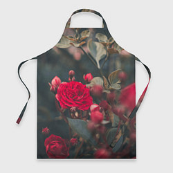 Фартук кулинарный Красная дикая роза, цвет: 3D-принт