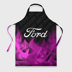 Фартук кулинарный Ford pro racing: символ сверху, цвет: 3D-принт