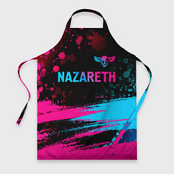 Фартук кулинарный Nazareth - neon gradient: символ сверху, цвет: 3D-принт