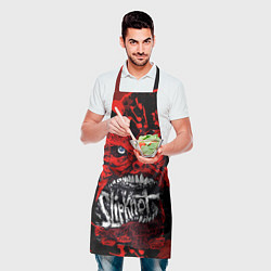 Фартук кулинарный Slipknot red blood, цвет: 3D-принт — фото 2