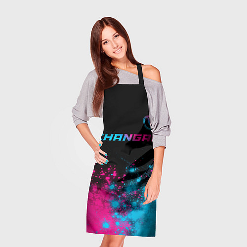 Фартук Changan - neon gradient: символ сверху / 3D-принт – фото 3