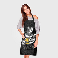 Фартук кулинарный SWAG, bad rabbit, merry Christmas, цвет: 3D-принт — фото 2