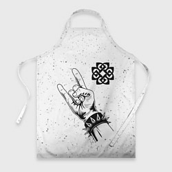Фартук кулинарный Breaking Benjamin и рок символ, цвет: 3D-принт