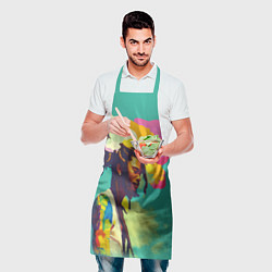 Фартук кулинарный Чел в нирване, цвет: 3D-принт — фото 2