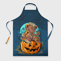 Фартук кулинарный Мишаня на тыкве, цвет: 3D-принт