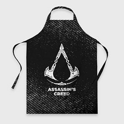 Фартук кулинарный Assassins Creed с потертостями на темном фоне, цвет: 3D-принт