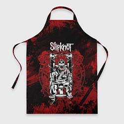 Фартук кулинарный Slipknot - скелет, цвет: 3D-принт