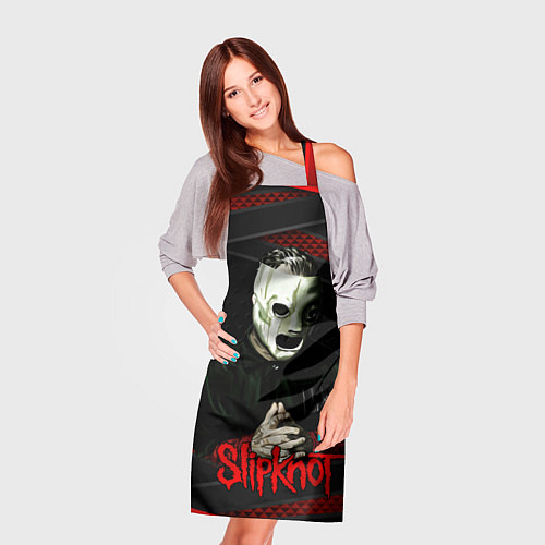 Фартук Slipknot black & red / 3D-принт – фото 3