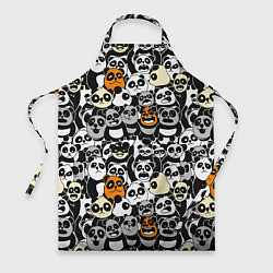Фартук кулинарный Злобные панды, цвет: 3D-принт