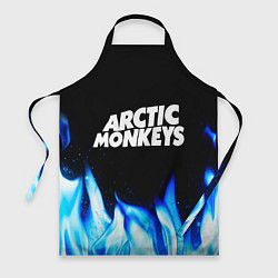 Фартук кулинарный Arctic Monkeys blue fire, цвет: 3D-принт