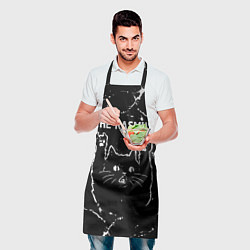 Фартук кулинарный Группа The Rasmus и рок кот, цвет: 3D-принт — фото 2