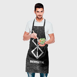 Фартук кулинарный Berserk с потертостями на темном фоне, цвет: 3D-принт — фото 2