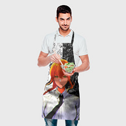 Фартук кулинарный Макима в костюме - Человек бензопила, цвет: 3D-принт — фото 2