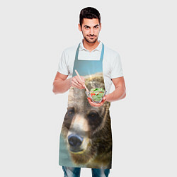 Фартук кулинарный Русский бурый медведь, цвет: 3D-принт — фото 2