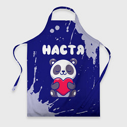 Фартук кулинарный Настя панда с сердечком, цвет: 3D-принт