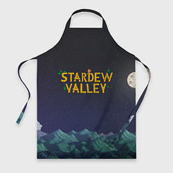 Фартук кулинарный Ночь в Stardew Valley, цвет: 3D-принт