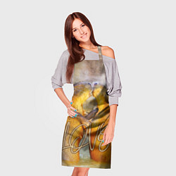 Фартук кулинарный Влюблённые капибары, цвет: 3D-принт — фото 2