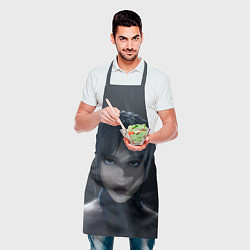 Фартук кулинарный Красотка Уэнсдэй - рисунок, цвет: 3D-принт — фото 2