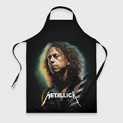 Фартук кулинарный Гитарист Metallica Кирк Хэмметт, цвет: 3D-принт