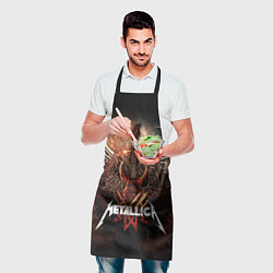 Фартук кулинарный Metallica гитара и логотип, цвет: 3D-принт — фото 2