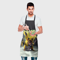 Фартук кулинарный Rocker Pikachu, цвет: 3D-принт — фото 2