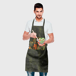 Фартук кулинарный Илья камуфляж, цвет: 3D-принт — фото 2
